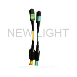 acheter 12 et 24 noyaux MPO à la fibre duplex de câble d'évasion de 4 LC dactylographient la couleur multi online manufacture