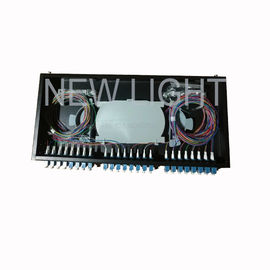 acheter Le support a monté 48 la fibre du tableau de connexion des fibres du port LC 1U 48 OM3/OM4 à plusieurs modes de fonctionnement online manufacture