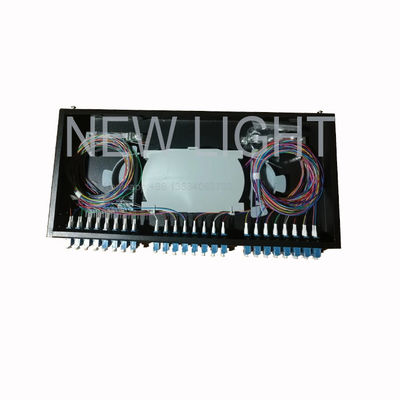 acheter Panneau de patch en fibre optique LC monté sur un rack 1U à 48 ports pour la gestion de la fibre multimode OM3/OM4 online manufacture
