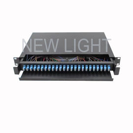 acheter bâti de mur de tableau de connexions d'arrêt de câble optique de la fibre multimode OM3/OM4 96 fibre de 1U online manufacture