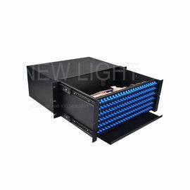 acheter Mode unitaire optique industriel de /125 de la fibre 9 du tableau de connexions de fibre d'évasion 3U 144 online manufacture
