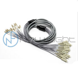 acheter 12F éventent la corde de correction de fibre optique à plusieurs modes de fonctionnement blindée de Sc LC online manufacture