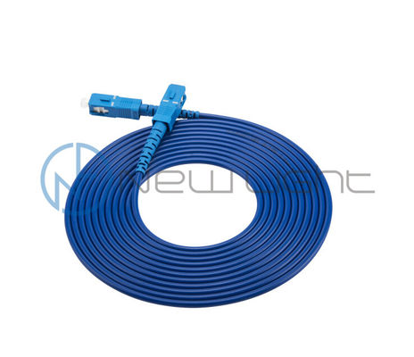 acheter SC Indoor Simplex Armored Fiber Optic Patch Cord avec une longueur personnalisée et une perte d'insertion ≤ 0,3 dB online manufacture