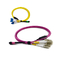 Bas câble compact du PDL MPO MTP MTP/MPO - le LC éventent la fibre Jumper Cables de QSFP