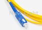 Corde de correction de fibre optique de perte de rendement élevé/Sc au câble de correction de fibre de mode unitaire de Sc