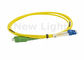 Câble optique de fibre optique de fibre de mode unitaire de Sc de la corde de correction de réseaux de télécommunication/LC