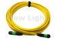 Le câble jaune de MPO MTP RPA &lt; 0.3dB 3 mètre 12 noyaux/24 noyaux MPO au câble de MPO