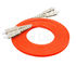 Sc/PC - matériel recto optique de PVC du câble orange 50/125 de mode unitaire de corde de correction de fibre de Sc/PC
