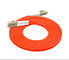 62.5 / 125 couleur optique d'orange de longueur adaptée aux besoins du client de la corde de correction de fibre LC LC par 3.0mm