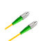 Noyau de fibre optique de simplex de câble du simplex 3,0 de mode unitaire de corde de correction de jaune de FC RPA