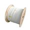 Câble optique blanc de fibre de couleur de mode unitaire de 4 noyaux avec 0,9 fibres de tampon à l'intérieur
