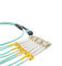 12 fibre du câble OM3 du noyau MPO MTP Mpo optique à l'OIN de la CE de corde d'évasion de LC diplôméee