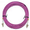 Corde de correction optique matérielle de fibre de PVC 10 diamètre de la longueur LC DX millimètre 2,0 de mètre pour CATV
