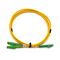 couleur verte de corde de correction de 10m E2000 RPA/câble optique de fibre de duplex mode unitaire
