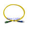 Corde de correction de fibre optique de PVC/LSZH LC au mode unitaire de duplex de fibre multimode de LC
