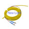 LC à la longueur personnalisable de fibre optique duplex à plusieurs modes de fonctionnement de corde de correction de LC