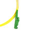 Corde de correction de fibre optique de câble jaune Singl - mode E2000 au polonais G657A2 de LC RPA