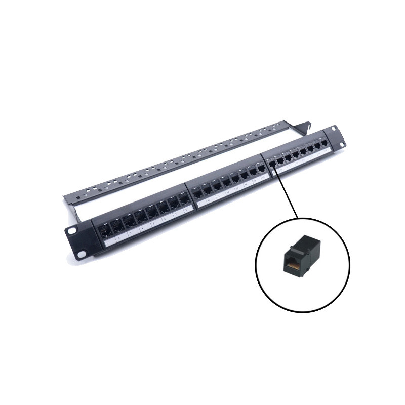 Panneau de brassage RJ45 avec terminaison IDC 110/Krone
