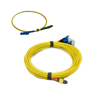 Millimètre MPO au câble d'évasion de fibre de câble de fibre de LC compatible avec Huawei QSFP