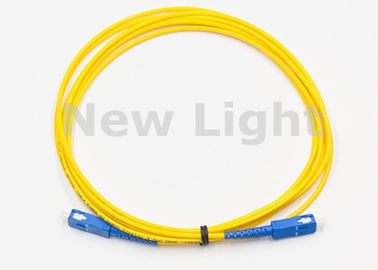 Corde de correction de fibre optique de perte de rendement élevé/Sc au câble de correction de fibre de mode unitaire de Sc