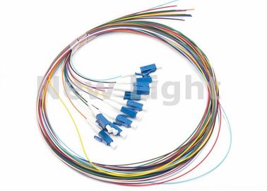 Tresse optique de code à couleurs de fibre de câble optique de fibre de mode unitaire de noyau du SM 12 de LC/UPC