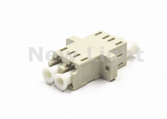 Adaptateur en fibre optique LC de couleur blanche avec bride ABS Adaptateur SC pour connexions de précision