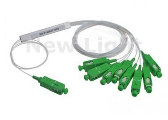 SAPC MINI Splitter PLC en mode unique 1x8 avec connecteur SC APC pour les applications FTTH