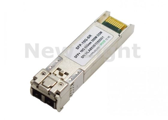 Émetteur-récepteur fibre optique SFP-10G-SR 10G avec longueur d'onde 850 nm et distance de transmission de 300 m pour le transfert de données à haut débit