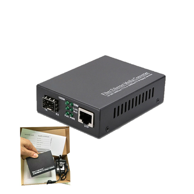 Transfert sécurisé 10/100/1000M Convertisseur de médias en fibre optique Interface LC avec Tx1550nm Description