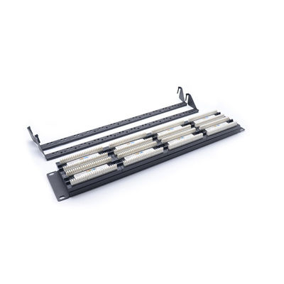 Panneau de patch RJ45 monté sur un rack de hauteur 1U Compatible avec les connexions Ethernet Cat5e Cat6 Cat6a Cat7