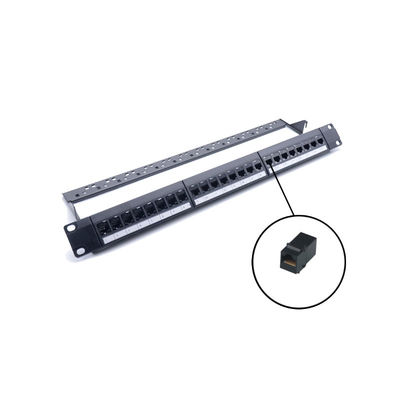 Panneau de patch Ethernet RJ45 avec termination IDC 110/Krone pour les câbles Cat5e/Cat6/Cat6a/Cat7 dans une conception montable sur rack 1U/2U