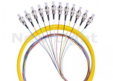 Simplex optique de mode unitaire de tresse de fibre de sortance de noyau de FC UPC 12 pour la transmission de données