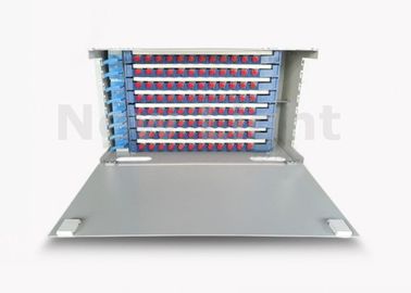 Tableau de connexion des fibres optique de port de pouce 96 du cadre de distribution de fibre de FTTX/FTTH 19