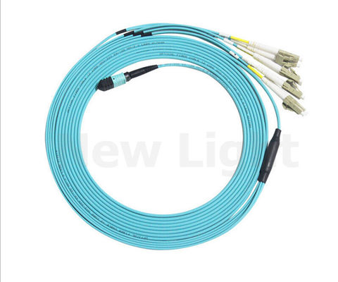 Câble OM3 MPO MTP 12 cœurs 3,0 mm femelle vers LC cordon de raccordement fibre optique