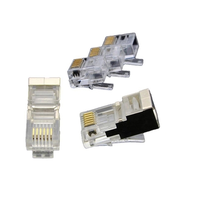 Les prises RJ45 protégées de catégorie CAT7 + noyaux de ferrite - 10 Gbps prêtes