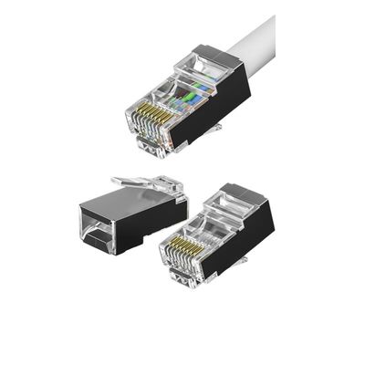CAT7 600MHz Connecteur RJ45 avec contacts plaqués en or et options de réduction en vrac