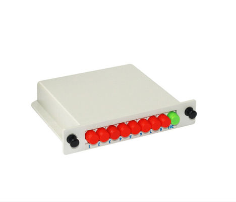 Matériau ABS Cassette à fibre optique avec faible perte d'insertion et 1X8/16/32/64 cœurs PLC Splitter Boîte LGX