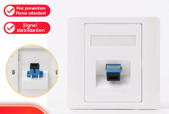 Prise LC/SC encastrée unipolaire avec compatibilité universelle pour toutes les fiches standard