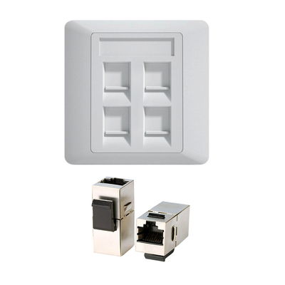 CAT7 Keystone Socket 10Gbps - Commutateur électrique à paroi à profil mince pour les centres de données (Classification UL 94V-0)