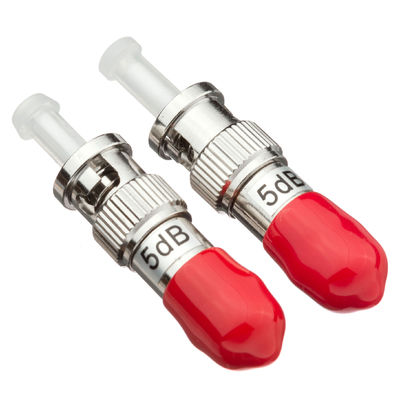 ST Attenuateur à fibre optique de sexe féminin à masculin avec une puissance élevée de 1 W et une attenuation de 1 à 30 dB pour les applications en mode unique