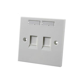 Plaque avant optique de bâti de surface de tableau de connexions de fibre du matériel 3m d'ABS avec de doubles accès
