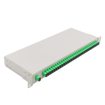 Splitter à fibre optique PLC monté sur rack avec connecteur SC/APC et garantie 3 ans