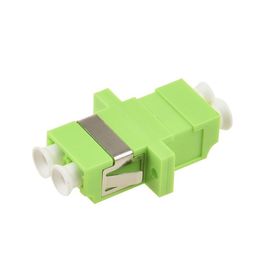 Adaptateur optique en plastique LC de fibre à la couleur verte de LC millimètre OM5 avec la douille en céramique