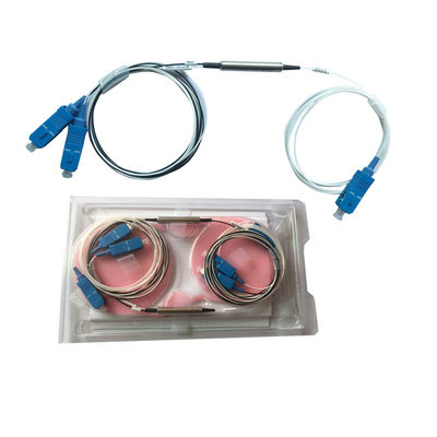 Faible perte d'insertion FWDM Fibre optique WDM avec une large plage de longueurs d'onde et une isolation de canal élevée