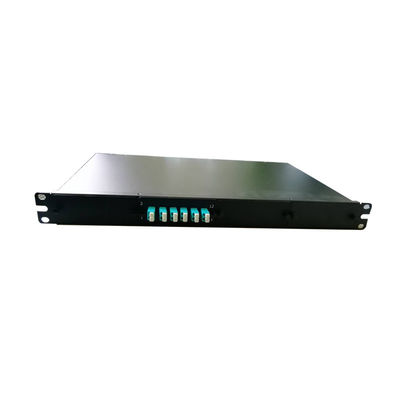 Couleur noire 1U 19' Rack Mount Panel de patch en fibre optique avec connecteur MPO 16C / 32C ruban