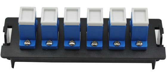 Panneau de brassage fibre optique SC Duplex 12 ports en plastique avec installation à clip pour boîtier de distribution 19 pouces 1U