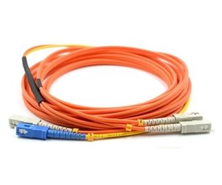 PC de Sc de MCP à la corde de correction de traitement optique de mode de fibre du duplex 62.5/125 de Sc UPC 3meter