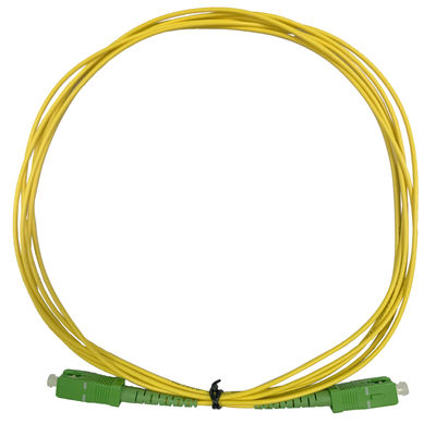 Cordon de patch à fibre optique à mode unique avec connecteur SC APC et diamètre de 2,0 mm pour la transmission de données à grande vitesse