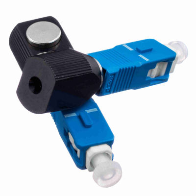 Couleur bleue ronde SC Adaptateur à fibre optique nue Polissage UPC en mode unique pour les réseaux FTTH FTTB FTTX