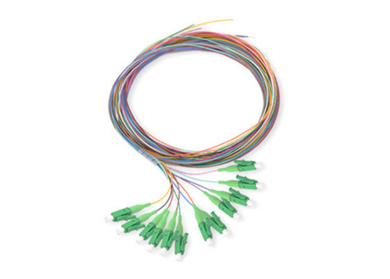 Connecteur LC à mode unique Pigtail à fibre optique avec câble de 0,9 mm et 12 couleurs